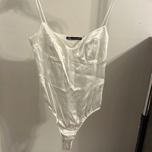 Zara white bodysuit